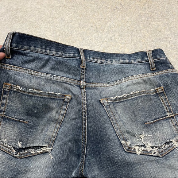EUC Men’s Size 30 (30” X 30”) Christian Dior Homme Distressed Denim Blue Jeans - Picture 10 of 12
